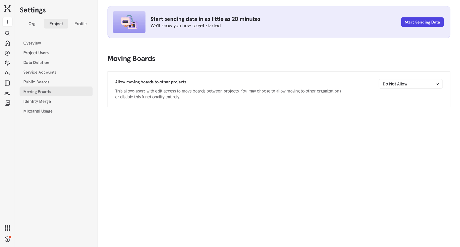 Mixpanel - Mixpanel - Product Analytics screen