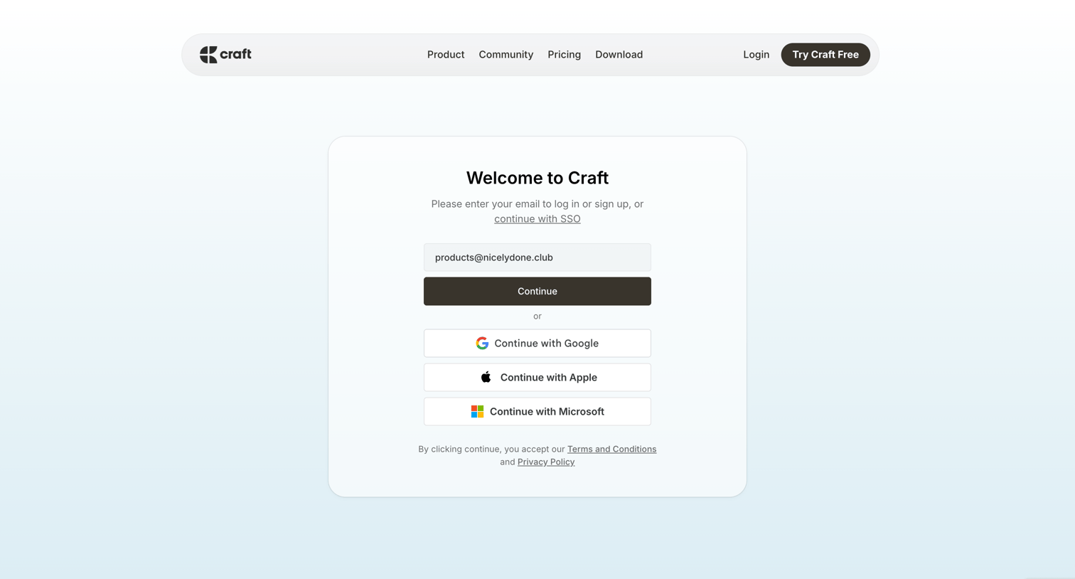 Craft - Craft — A fresh take on documents screen