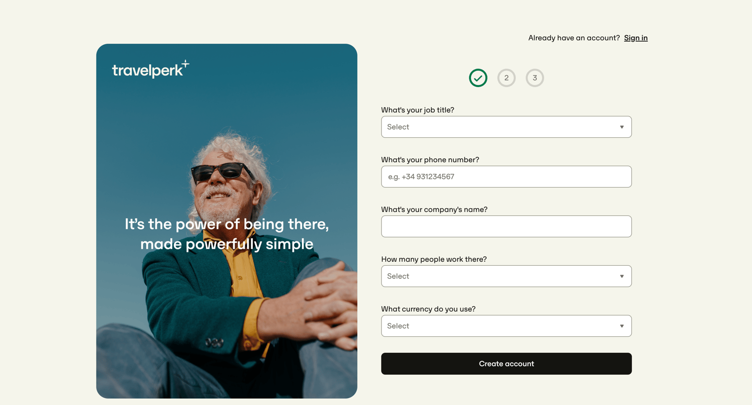 Travelperk - TravelPerk screen