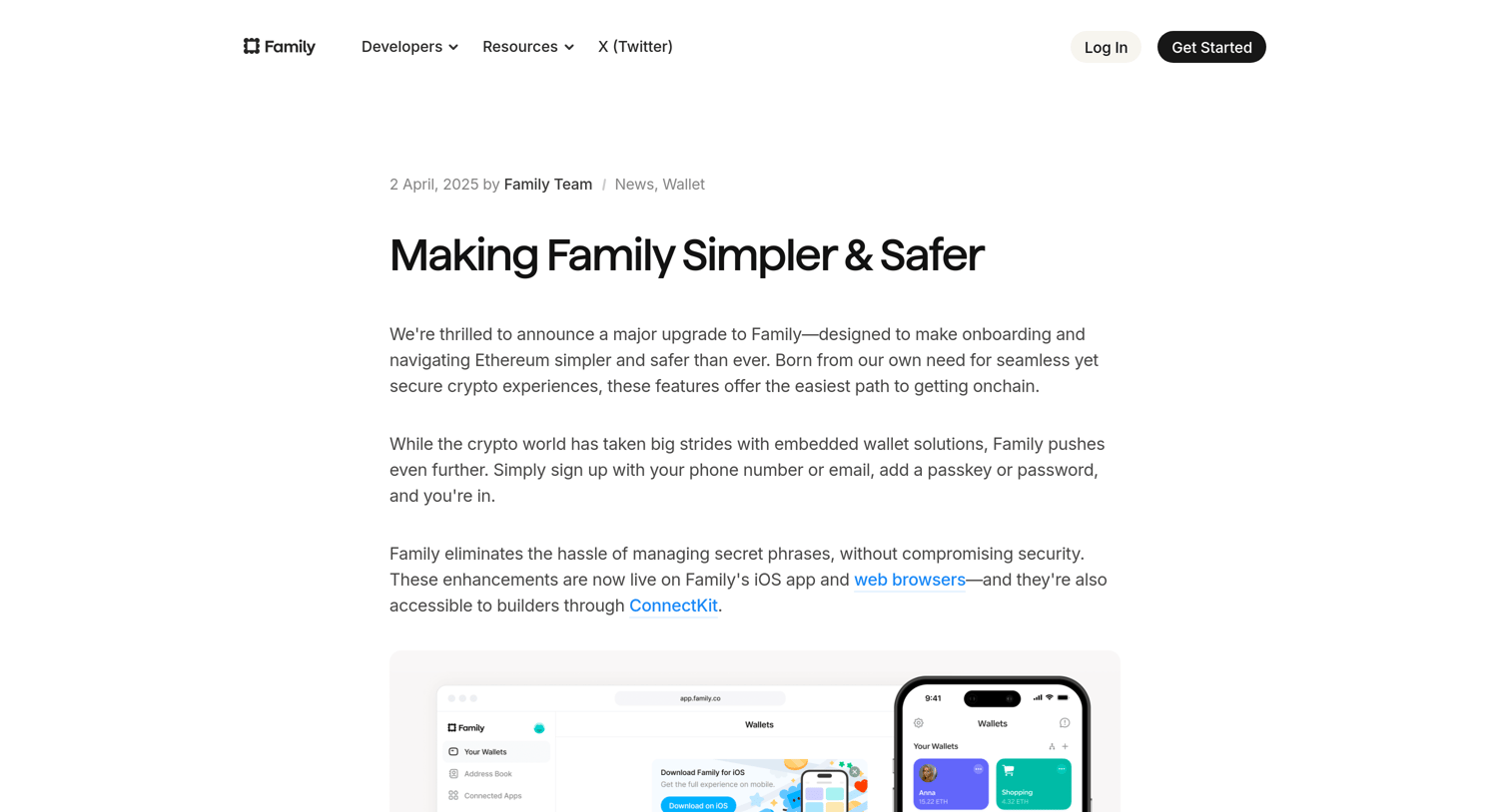 Family - Making Family Simpler & Safer | Family screen