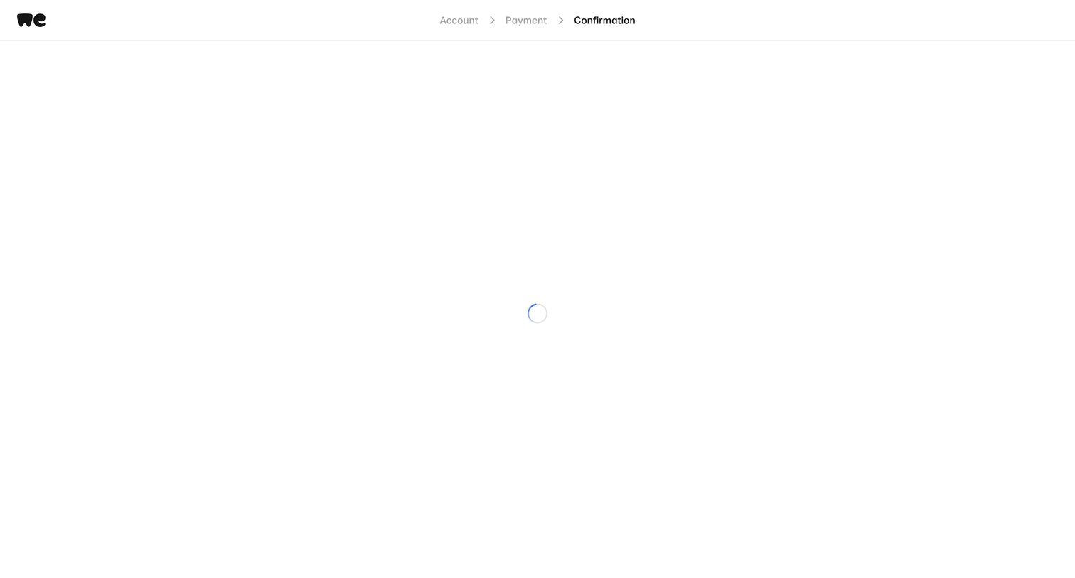 WeTransfer - Set your password | WeTransfer screen