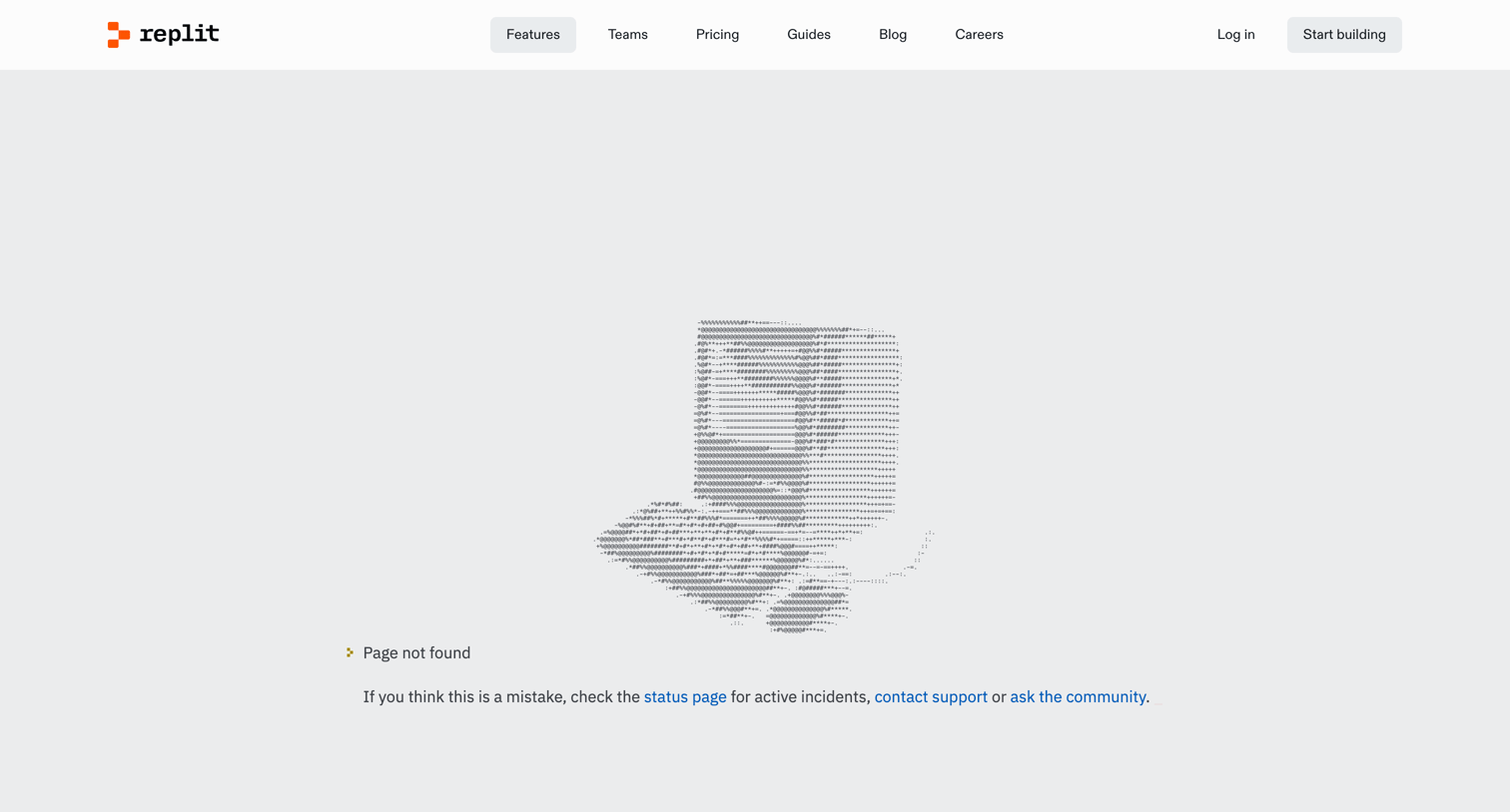 Replit - Replit - 404 - Replit screen