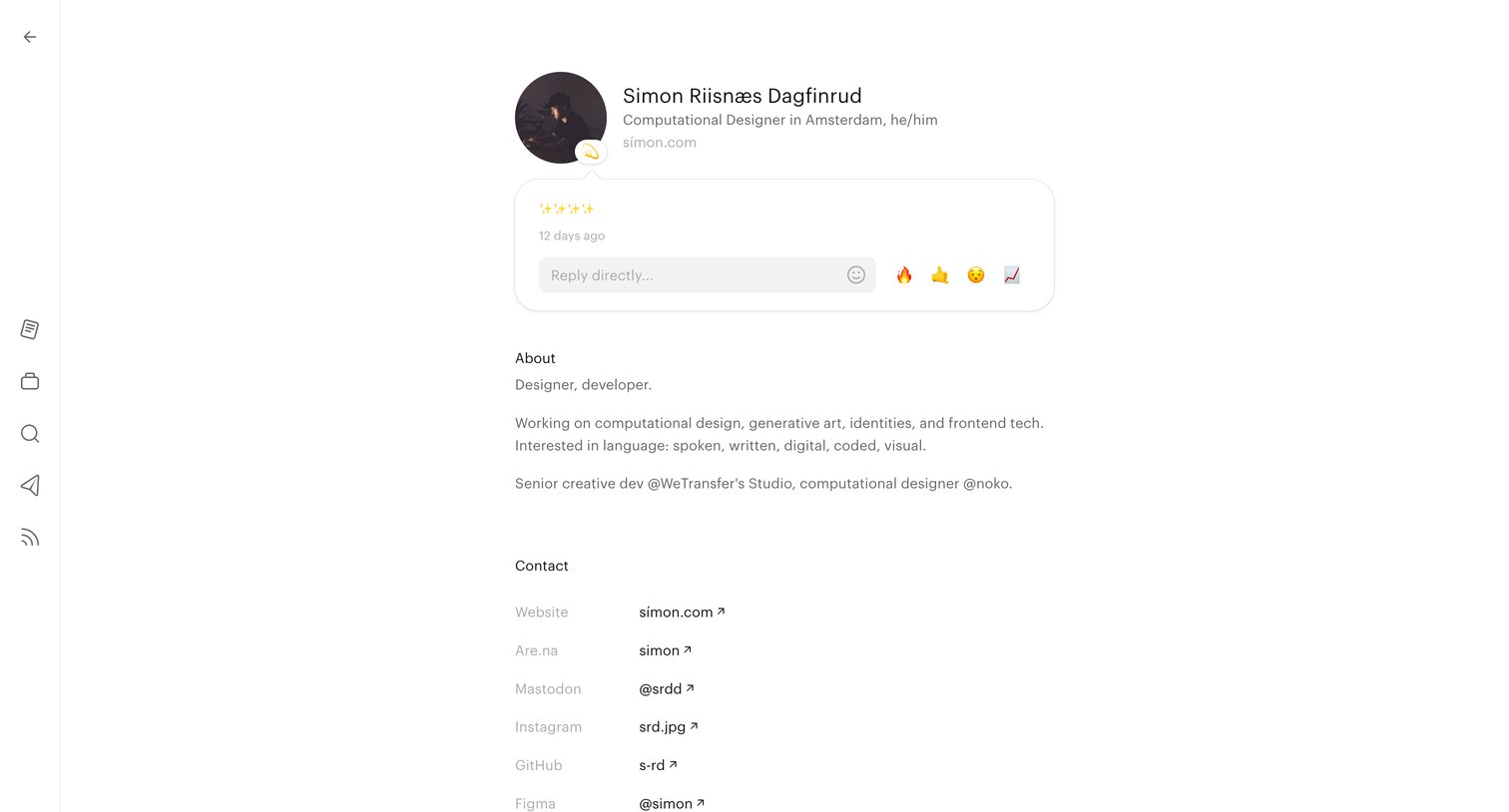 Read.cv - Simon Riisnæs Dagfinrud screen