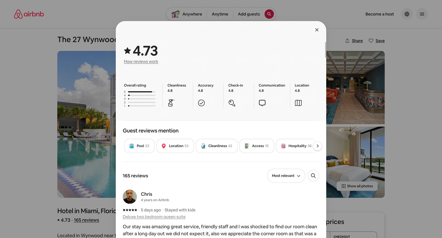 Airbnb - The 27 Wynwood - Hotels for Rent in Miami, Florida, United States - Airbnb screen