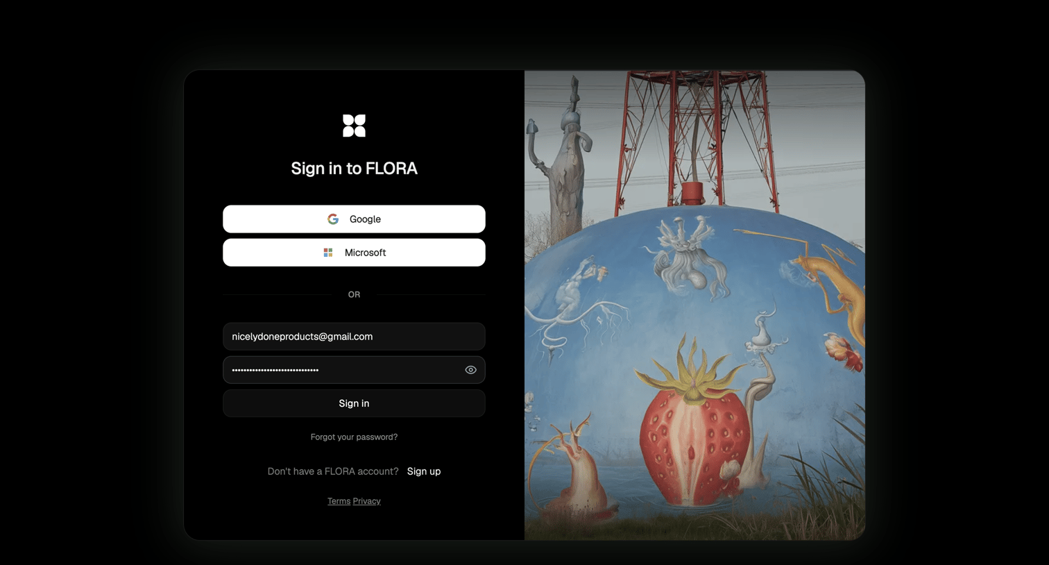 Flora - FLORA screen