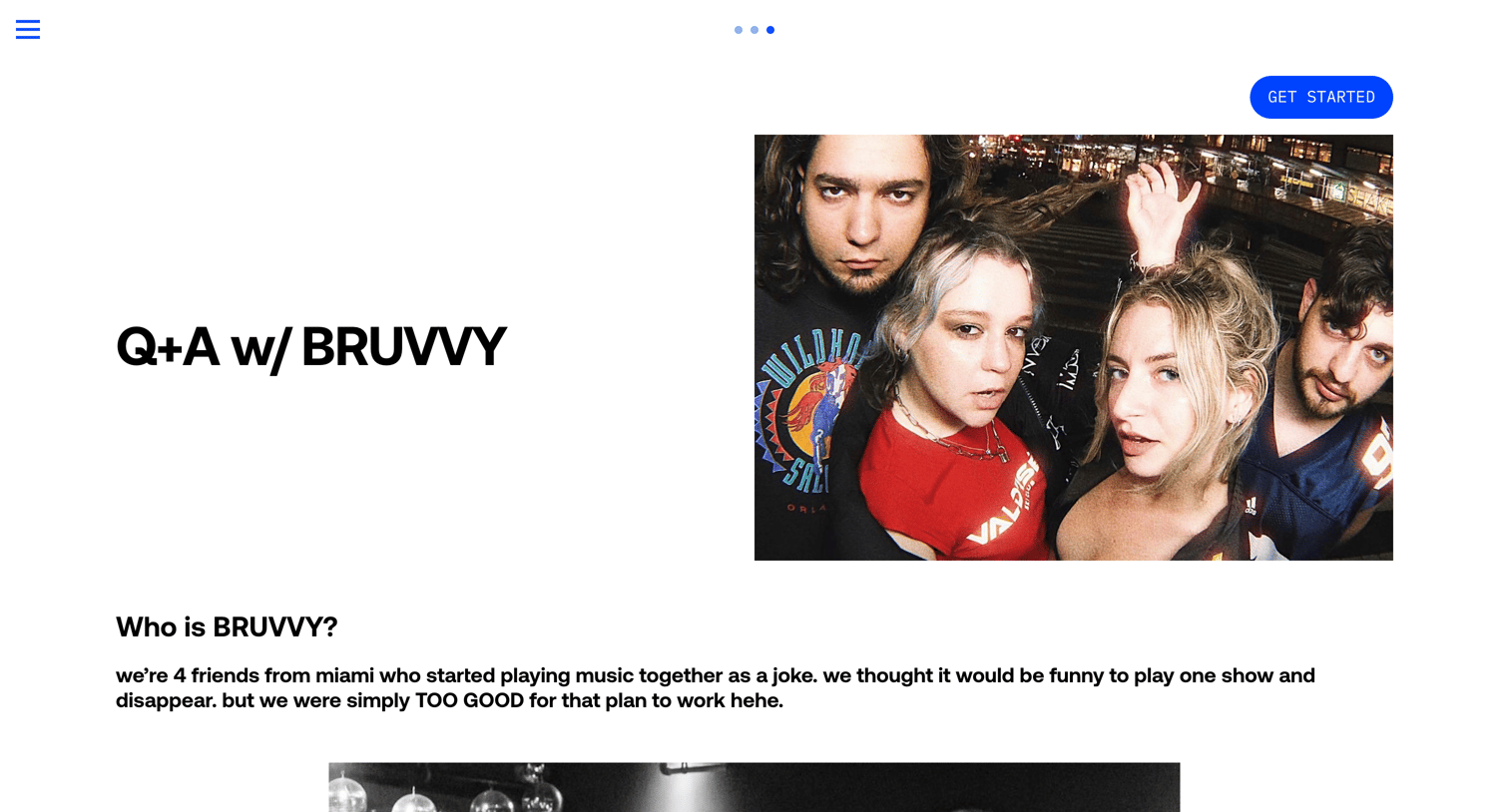 Universe - Who is BRUVVY - Universe Website Builder Design Custom Sites with No Code screen