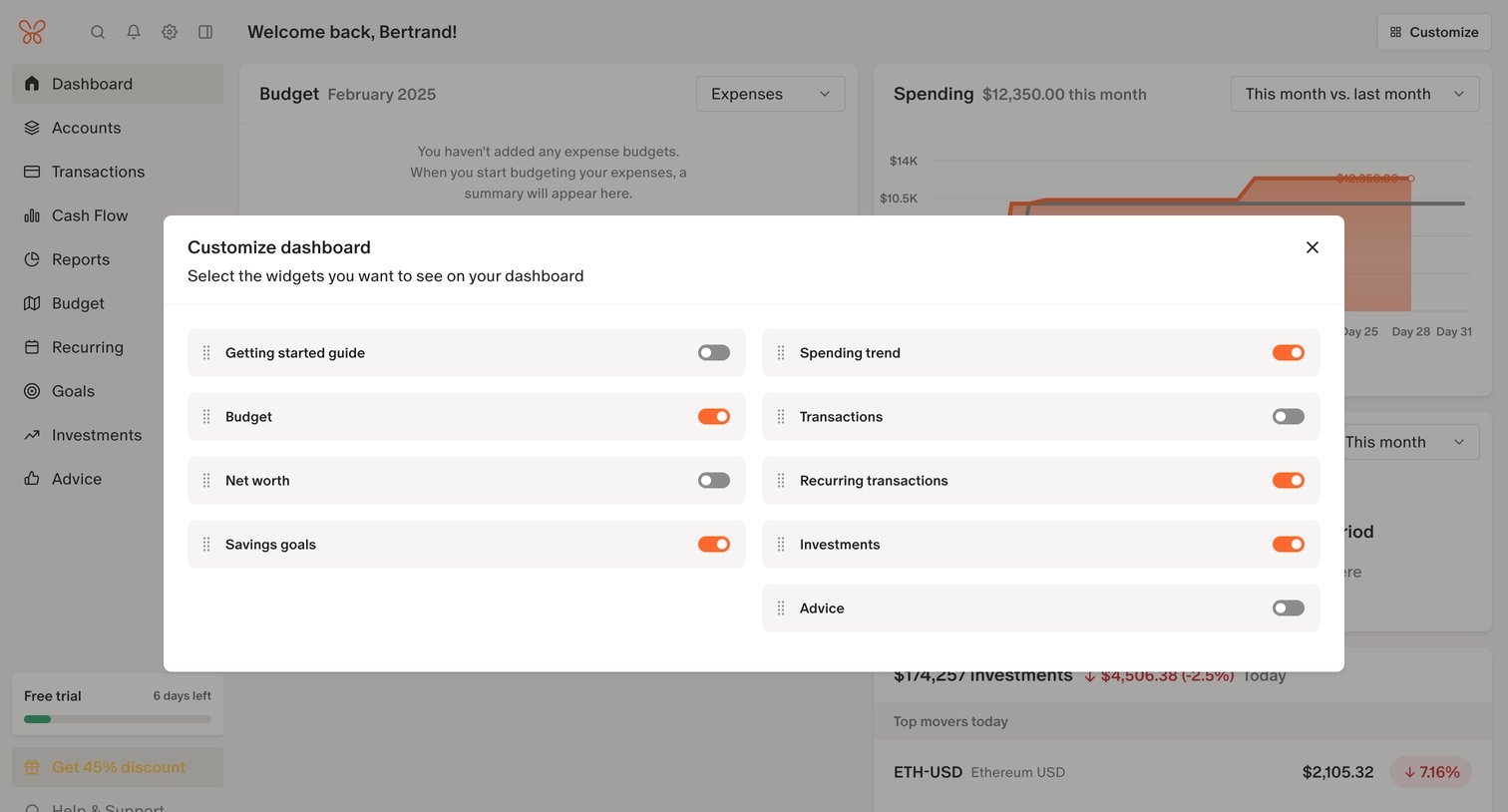 Monarch - Monarch | Dashboard screen