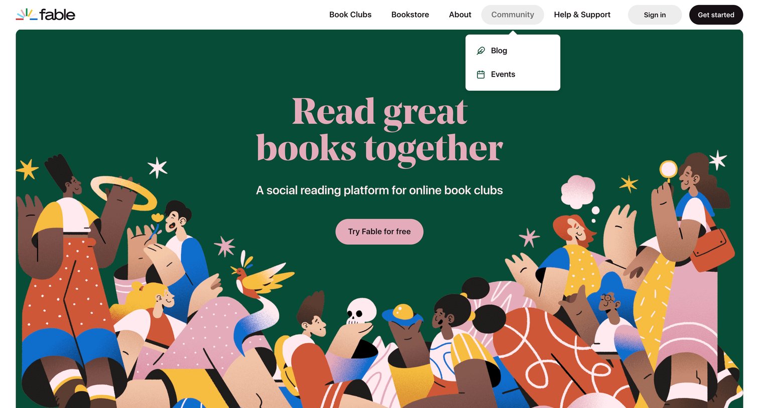 Fable - A Modern Day Book Club App for Social Reading | Fable screen