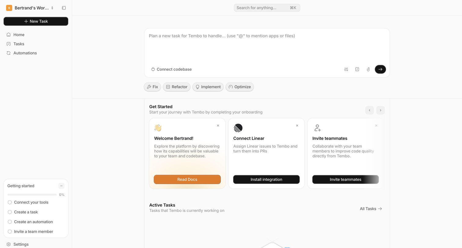 Dashboard — Tembo from Tembo