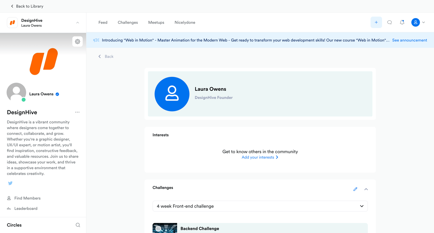 Kajabi - Laura Owenss First Site screen