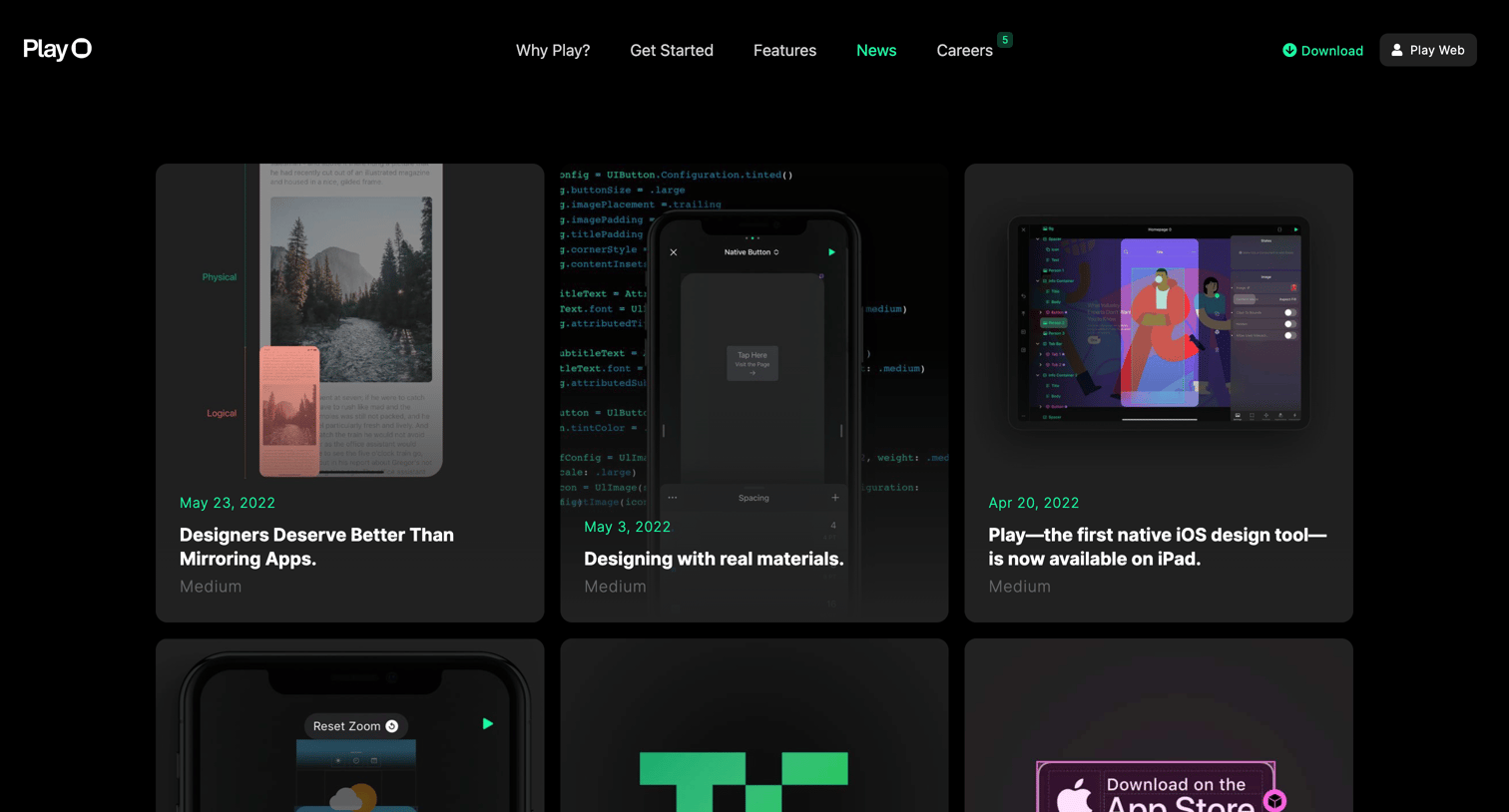Play - News screen