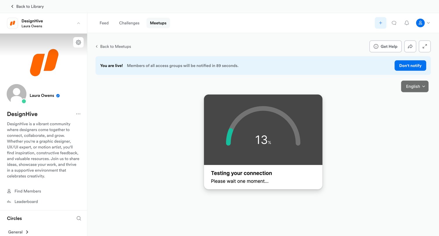 Kajabi - Laura Owenss First Site screen