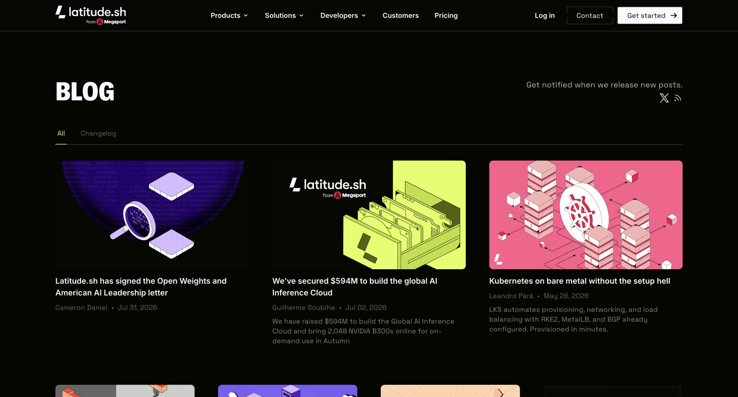 Latitude.sh - Blog - Latitude.sh screen