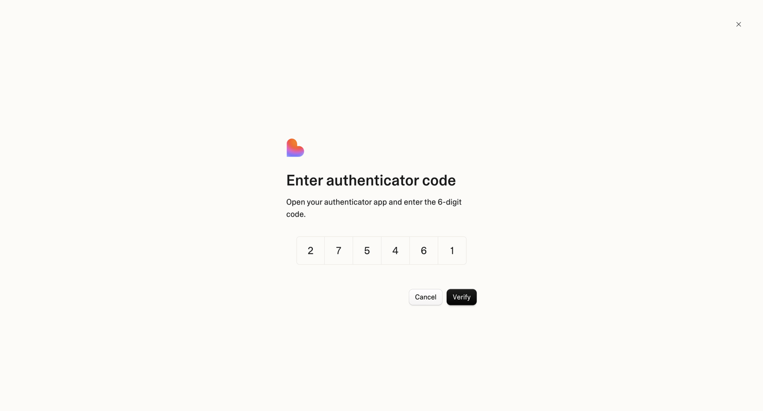 Lovable - Login screen