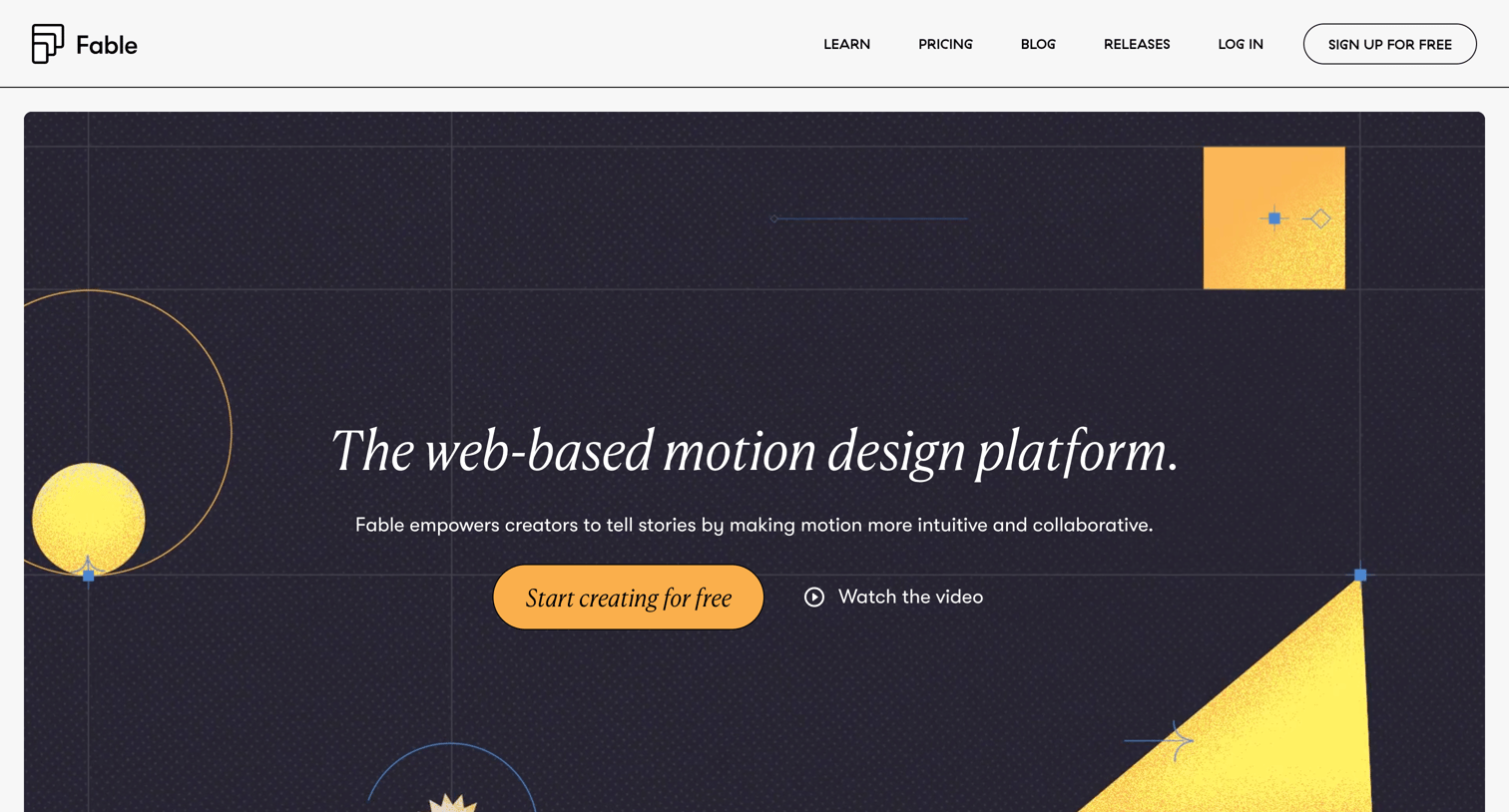 Fable – The web-based motion design platform from Fable