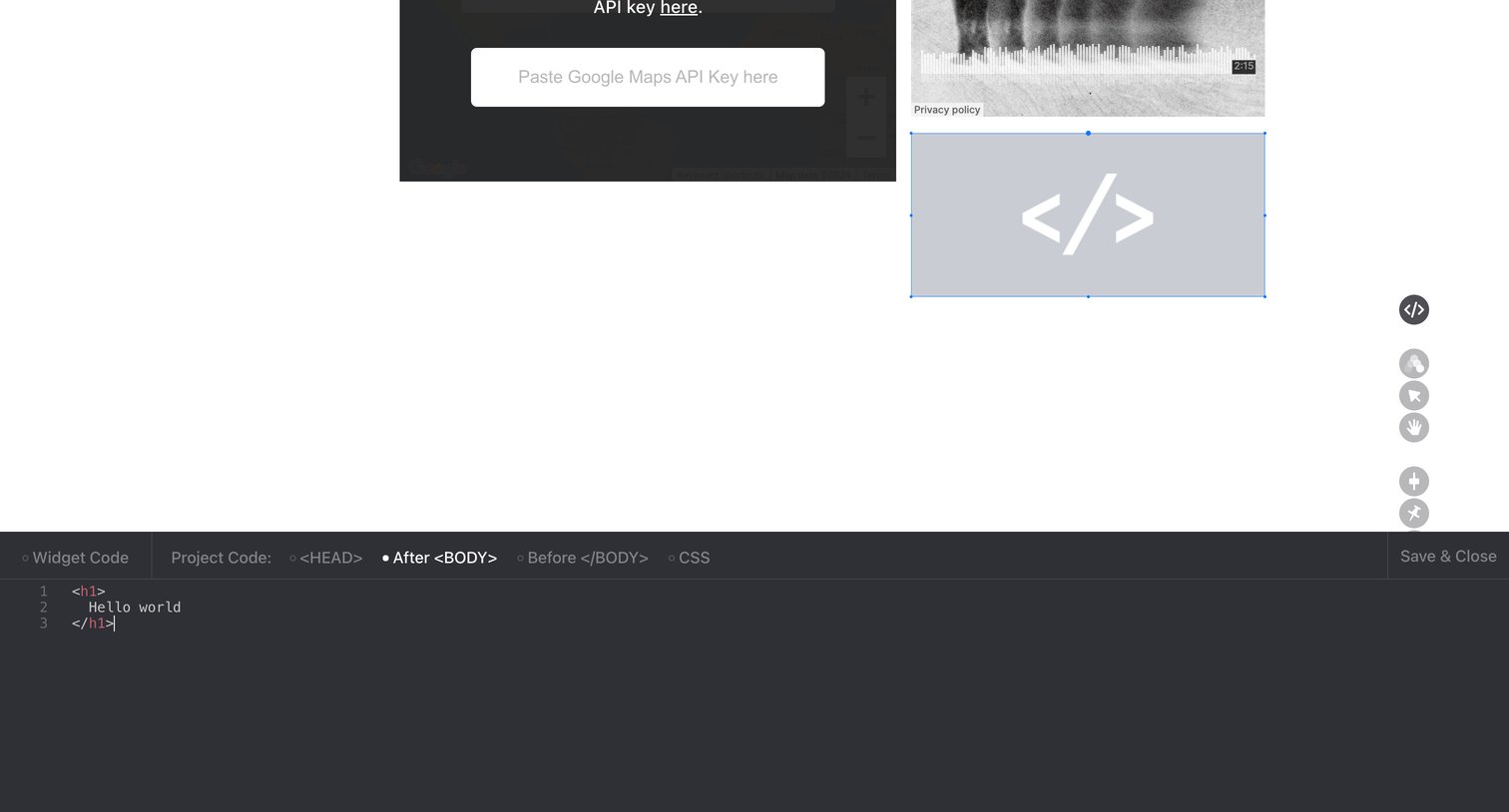Readymag - Readymag • Project • Edit screen
