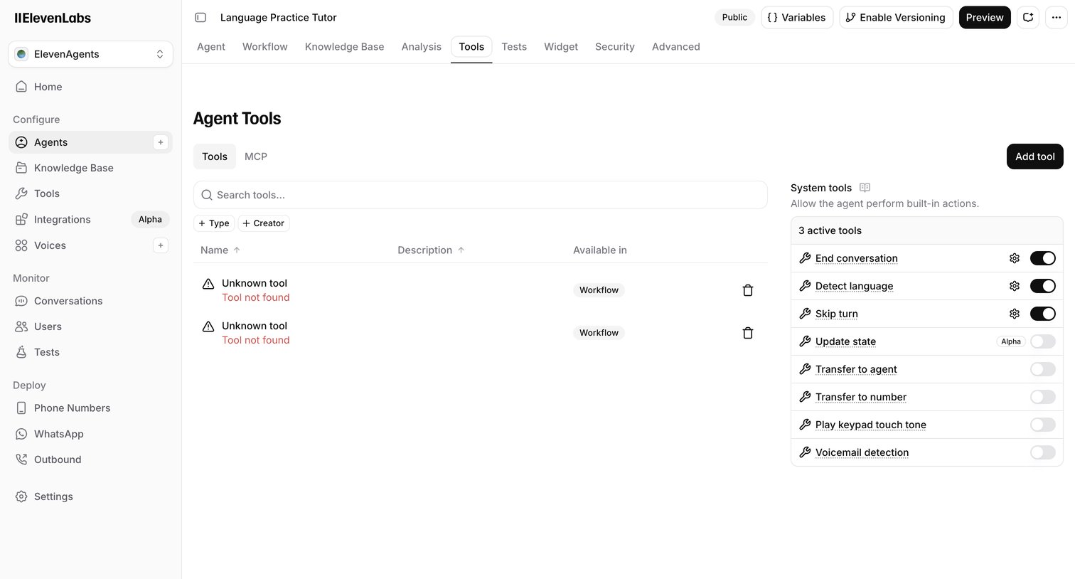 Elevenlabs - ElevenAgents | ElevenLabs screen