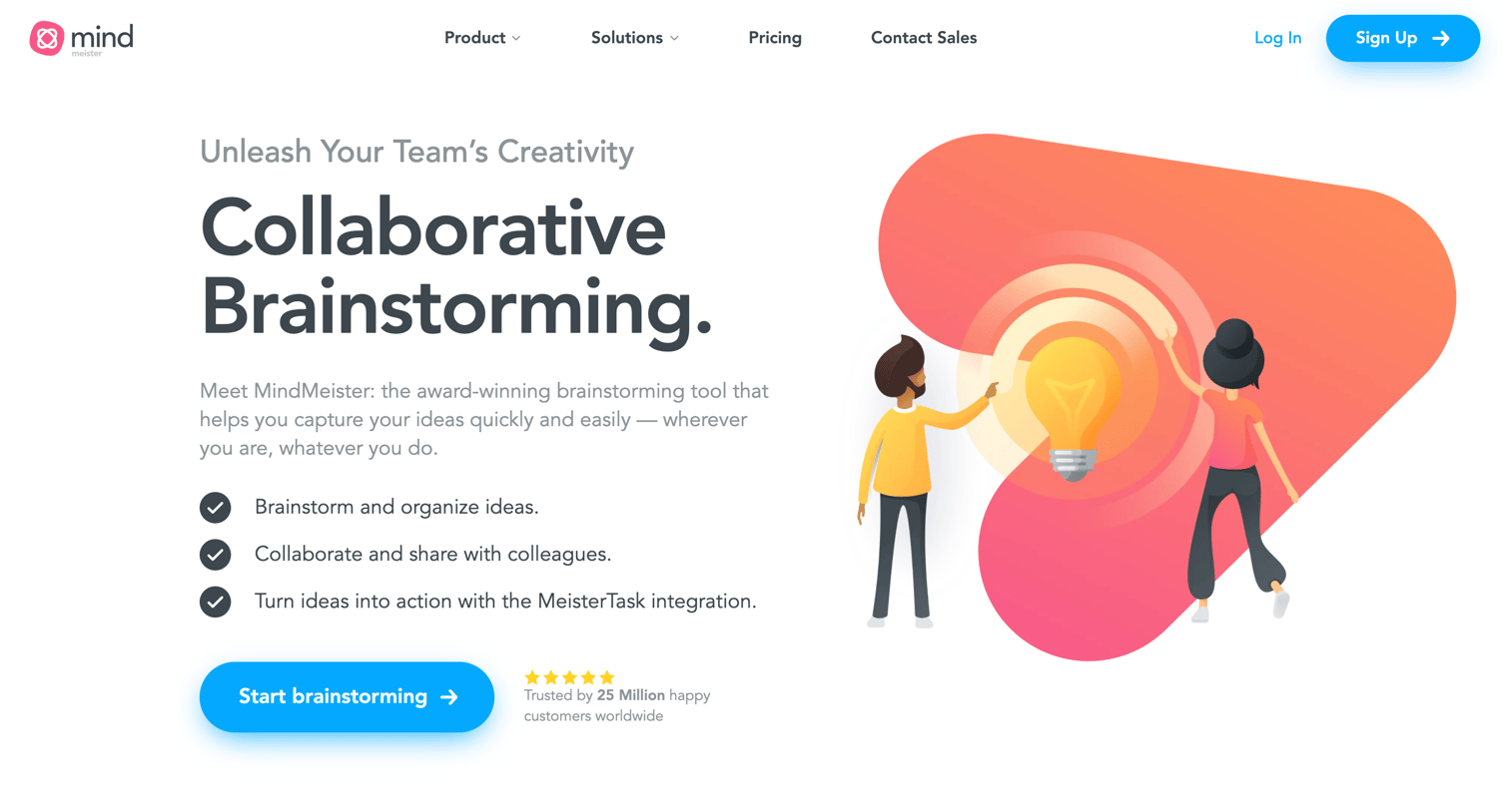 MindMeister - Brainstorming - MindMeister screen