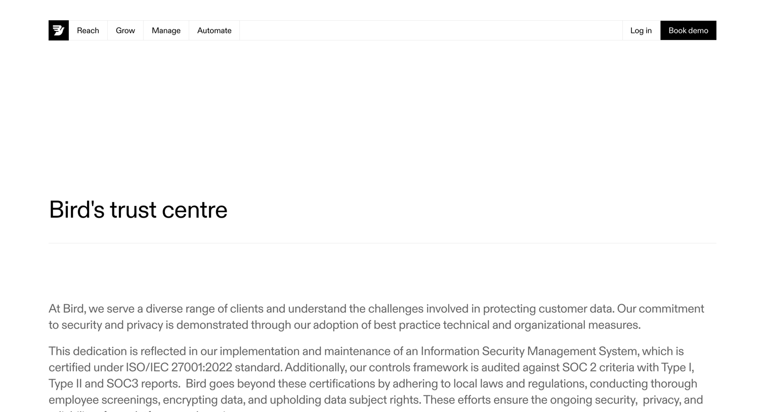 Bird - Enterprise CRM Solutions for Marketing, Sales & Payments Bird screen