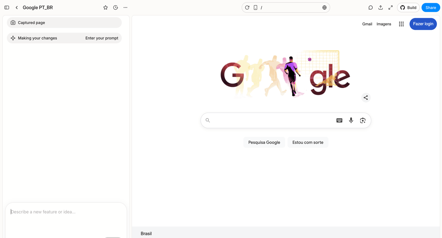 Alloy - Google PT_BR screen