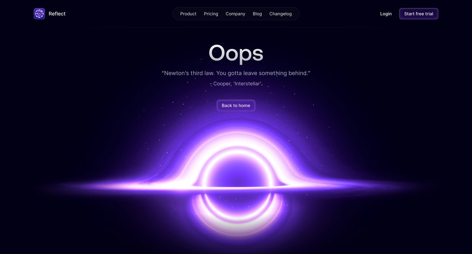 Reflect - Reflect Notes screen