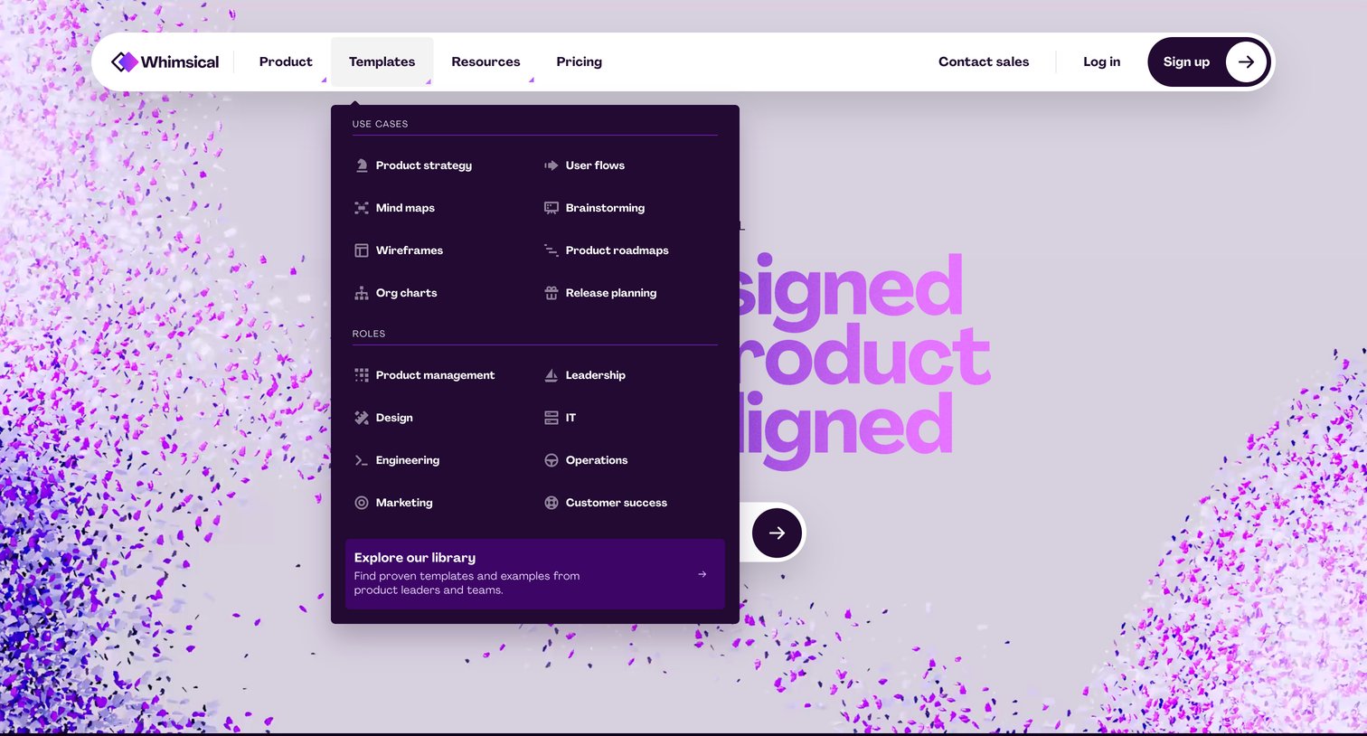 Whimsical - Whimsical - The iterative workspace for product teams screen