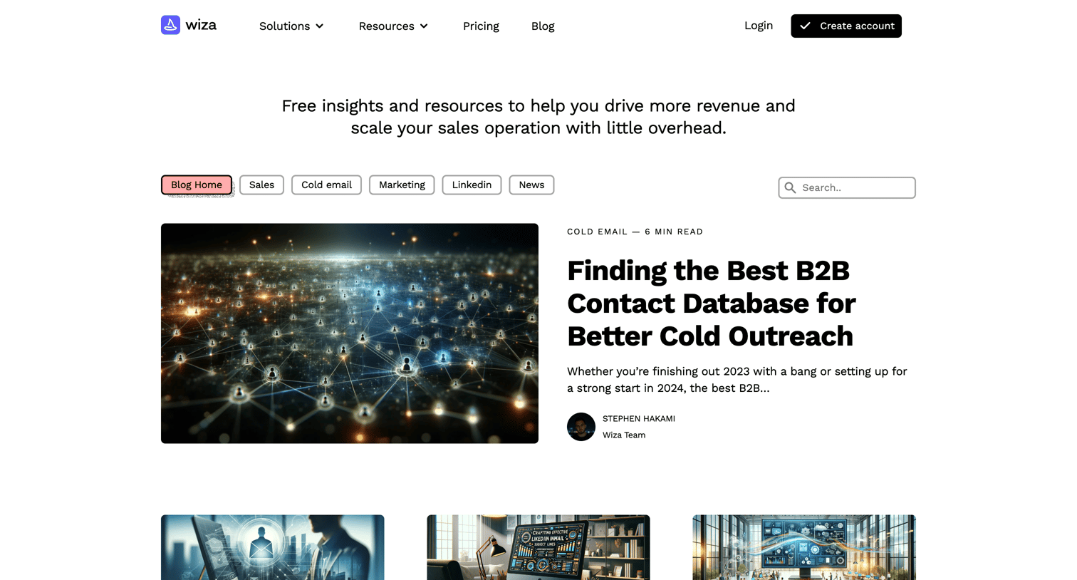 Wiza - Wiza Blog - Tips and ideas to help you drive more revenue. screen