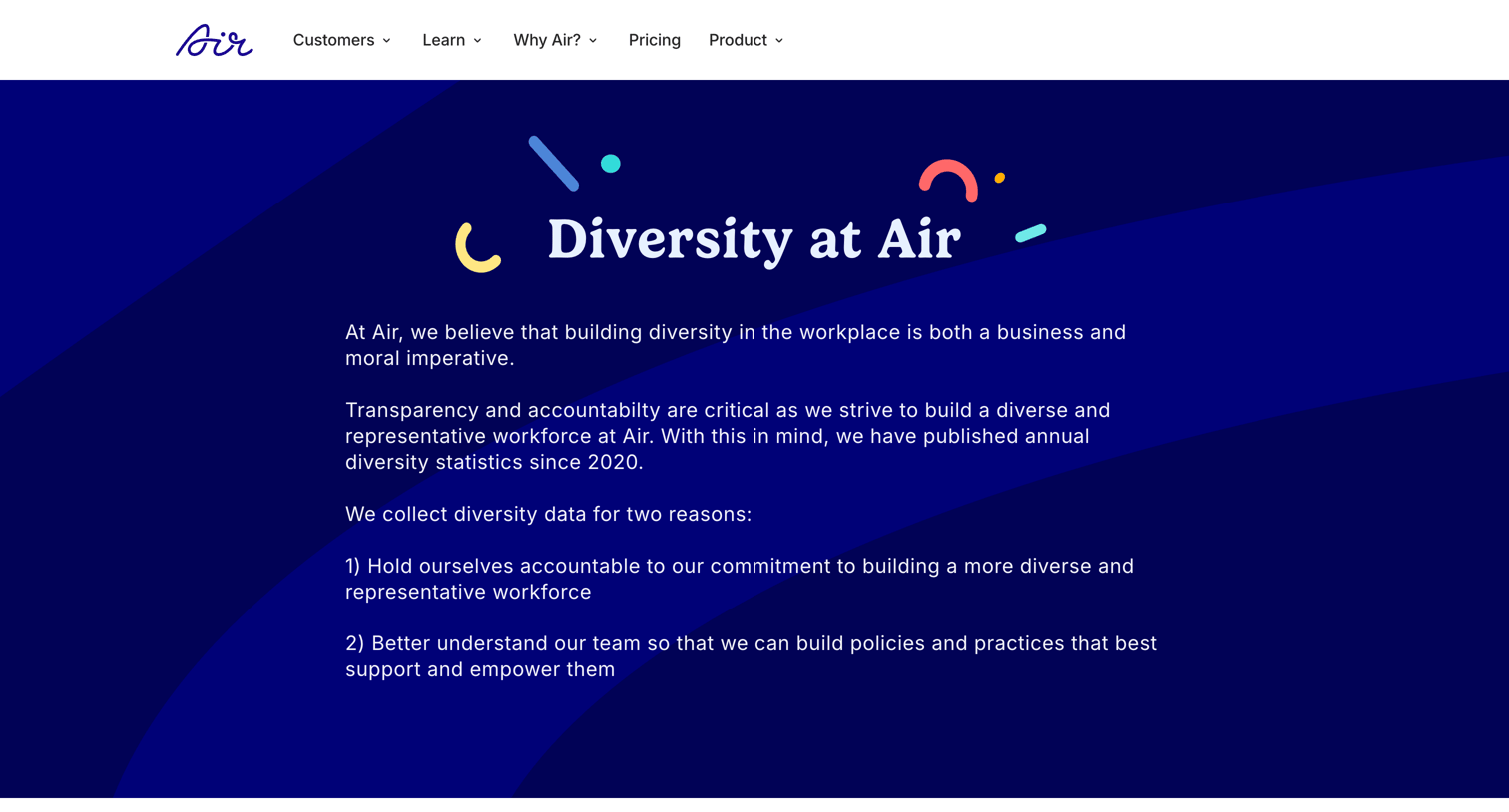 Air - Diversity | Air screen