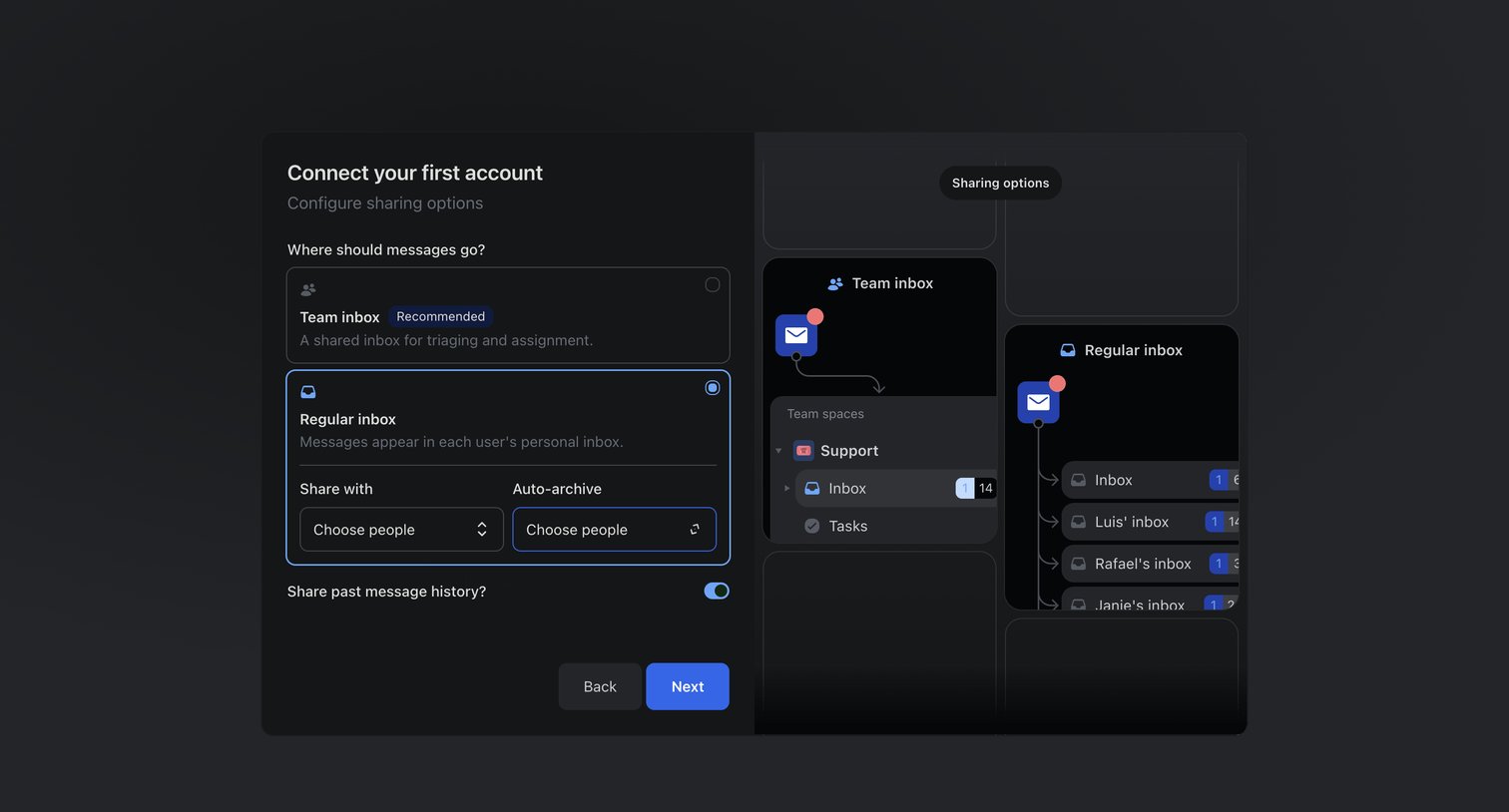 Missive - Inbox screen