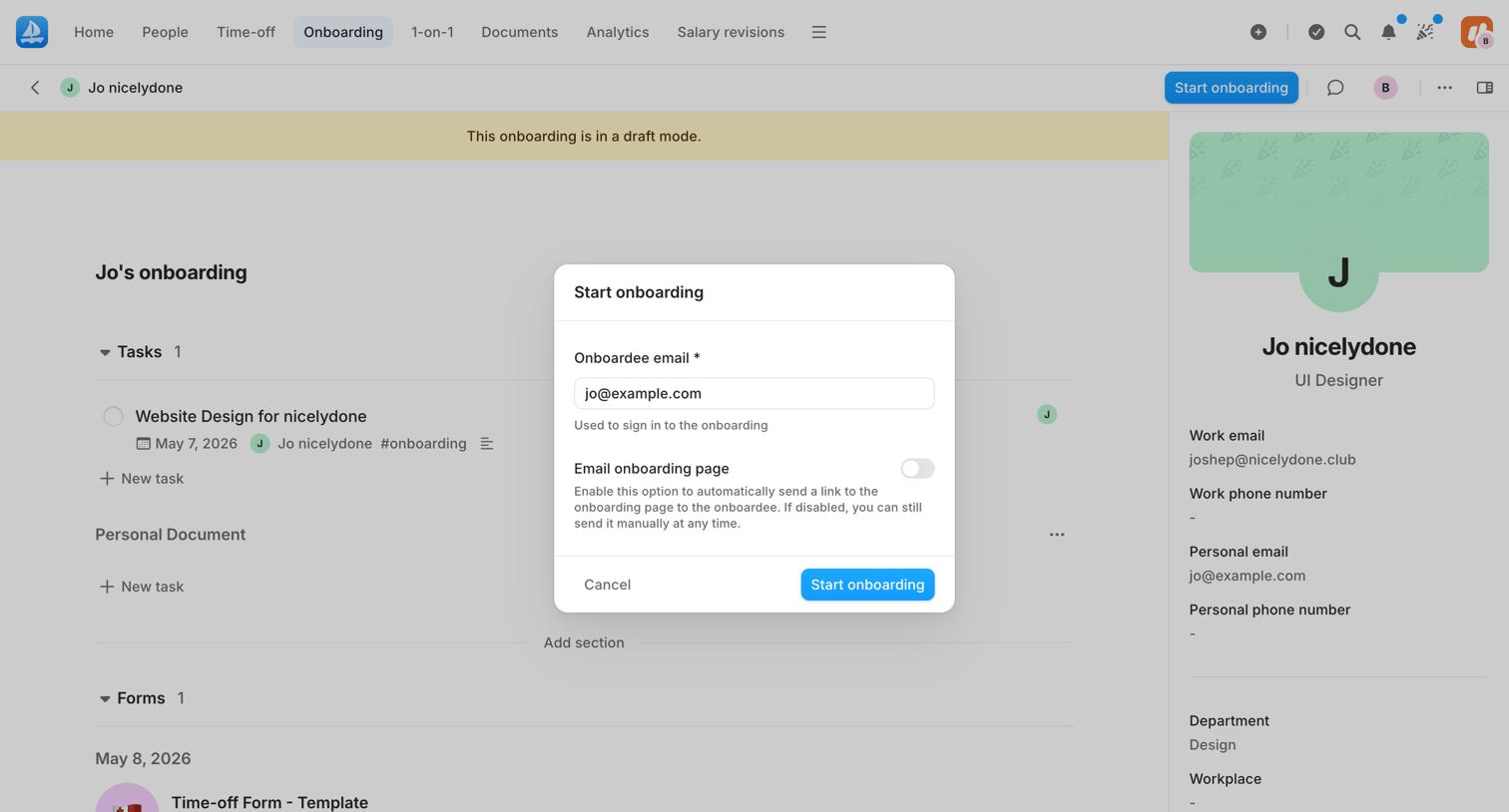 Aboard - Onboardees | Aboard screen