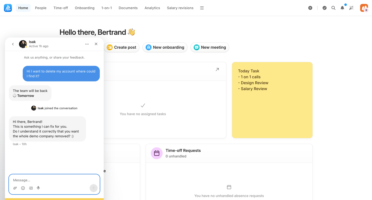 Aboard - Dashboard | Aboard screen