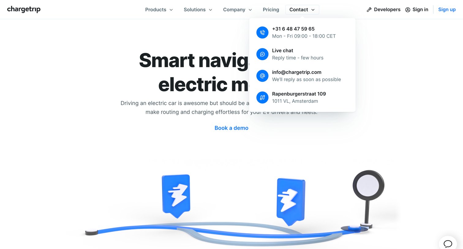 Chargetrip - Home | Chargetrip screen