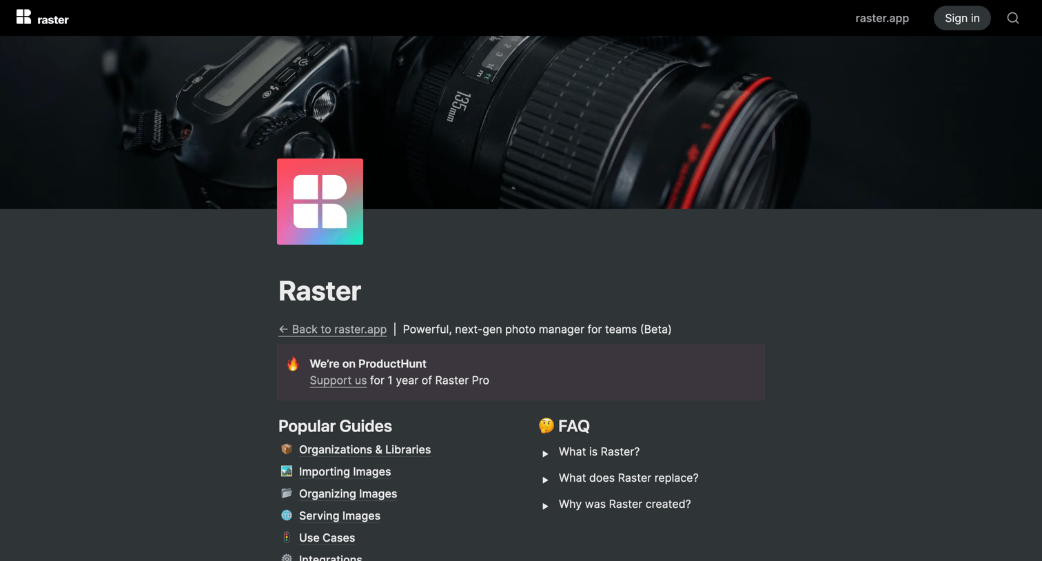 Raster screen