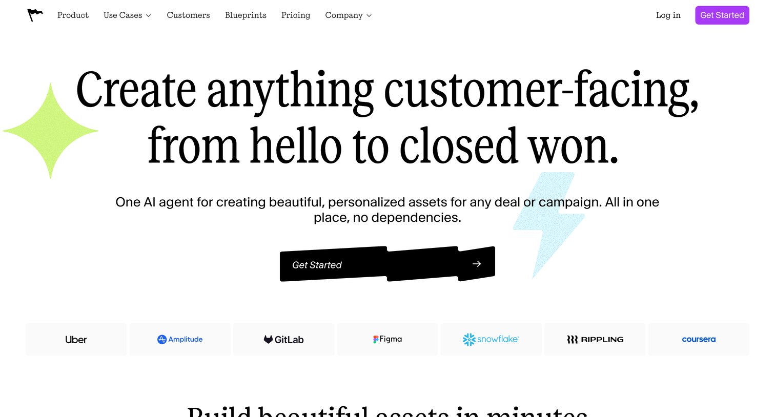 Create anything customer-facing– from hello to closed won. from Mutinyhq