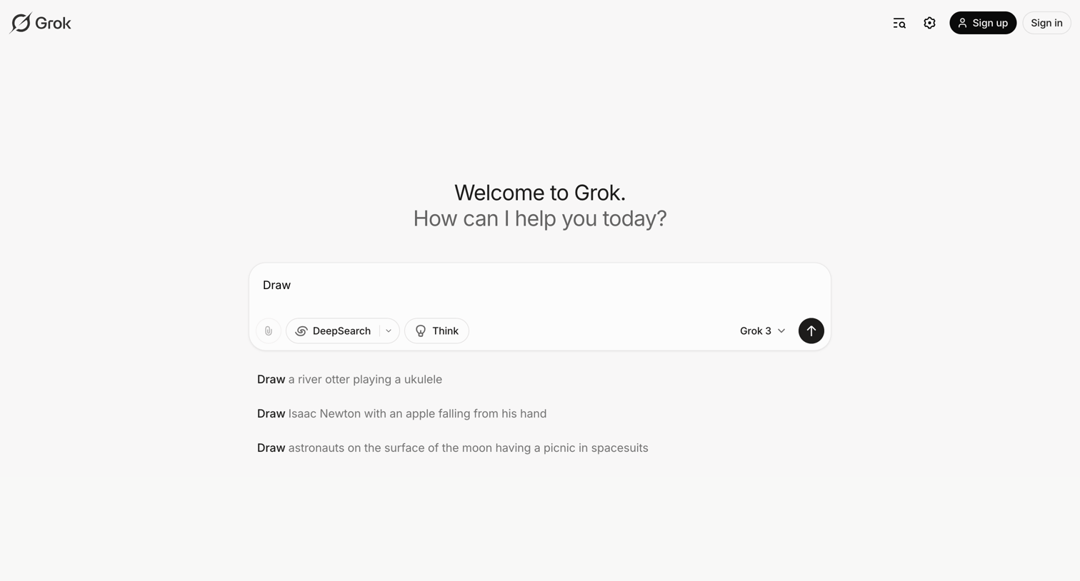Grok screen