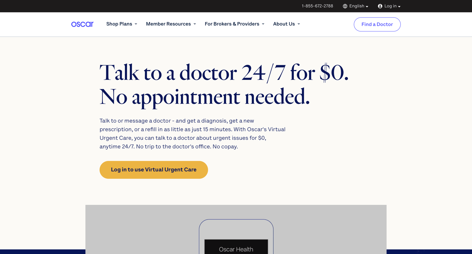 Oscar - Oscar | Health insurance that’s easy. screen