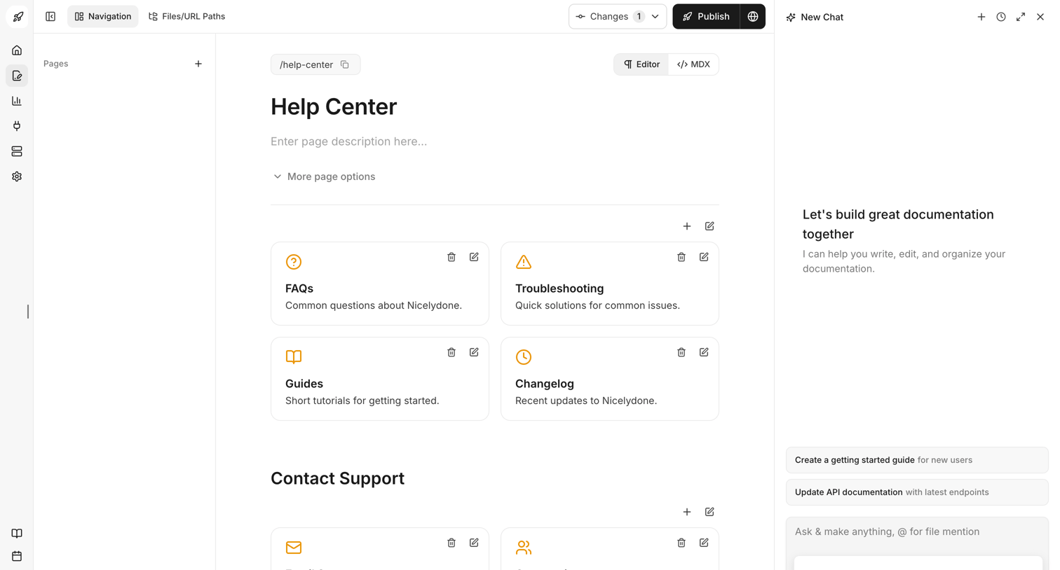 Dashboard - Documentation.AI from Documentation.AI