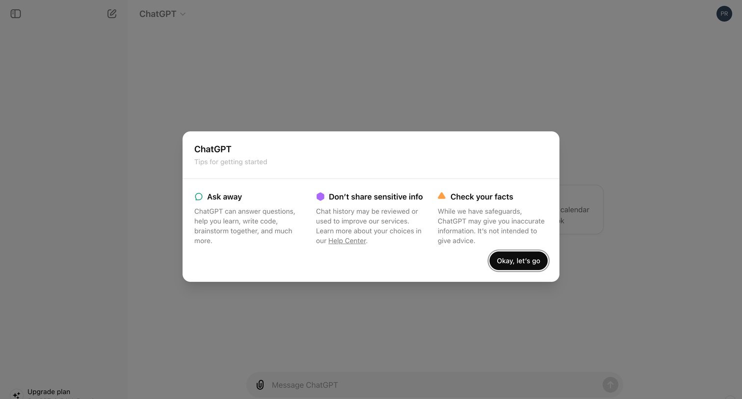 ChatGPT screen
