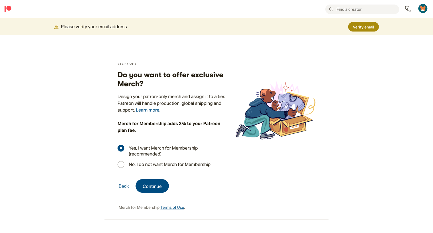 Patreon - Create on Patreon | Patreon screen