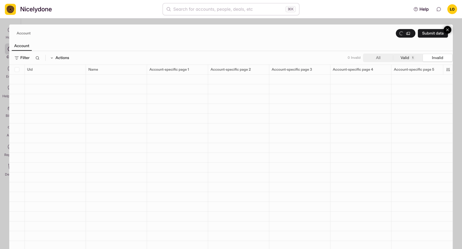 Outseta - View All Accounts screen