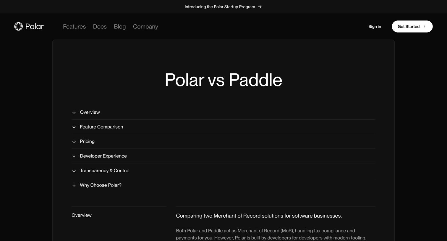Polar - Polar vs Paddle | Polar screen