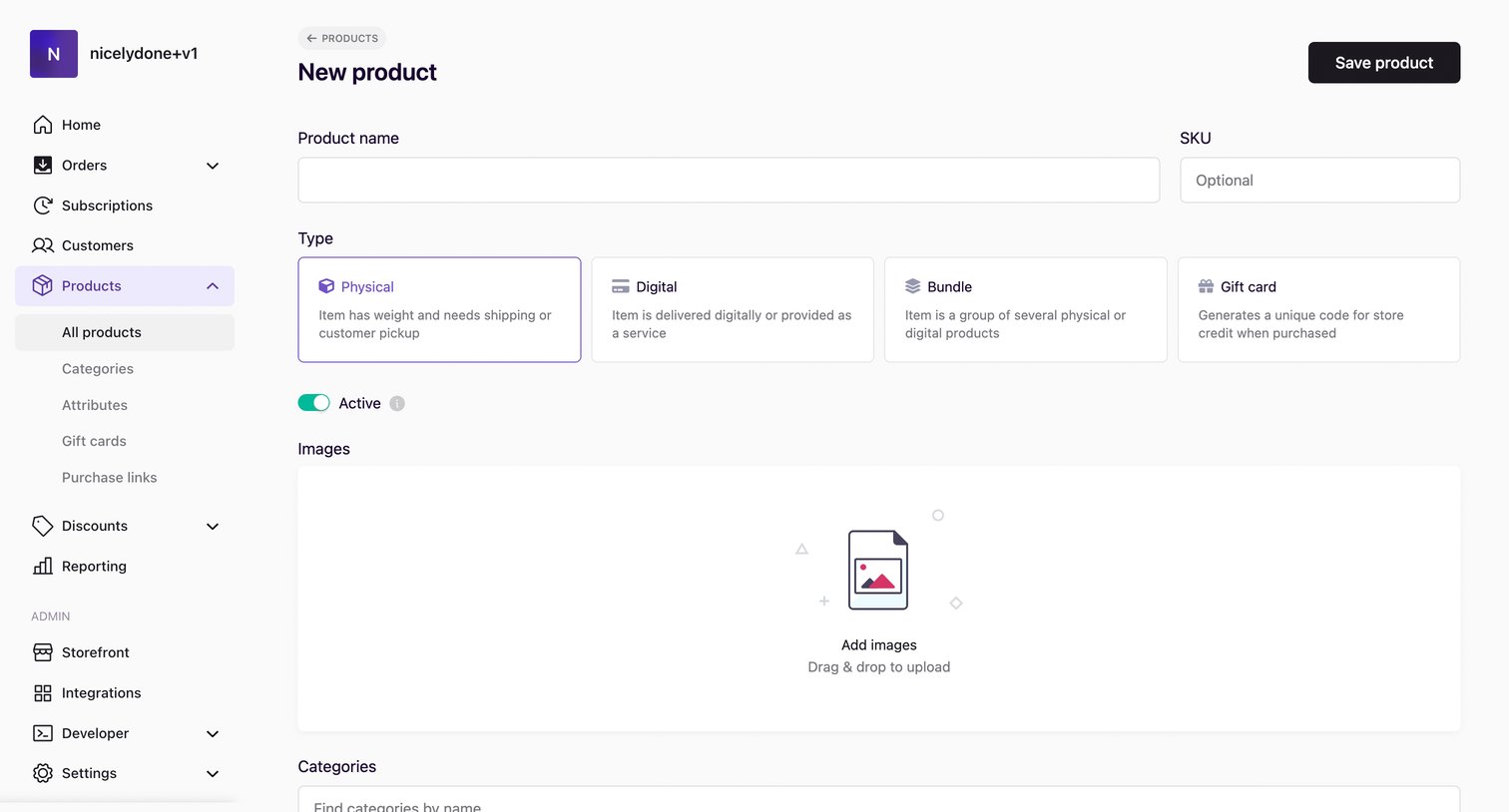 Swell - Products | nicelydone+v1 screen