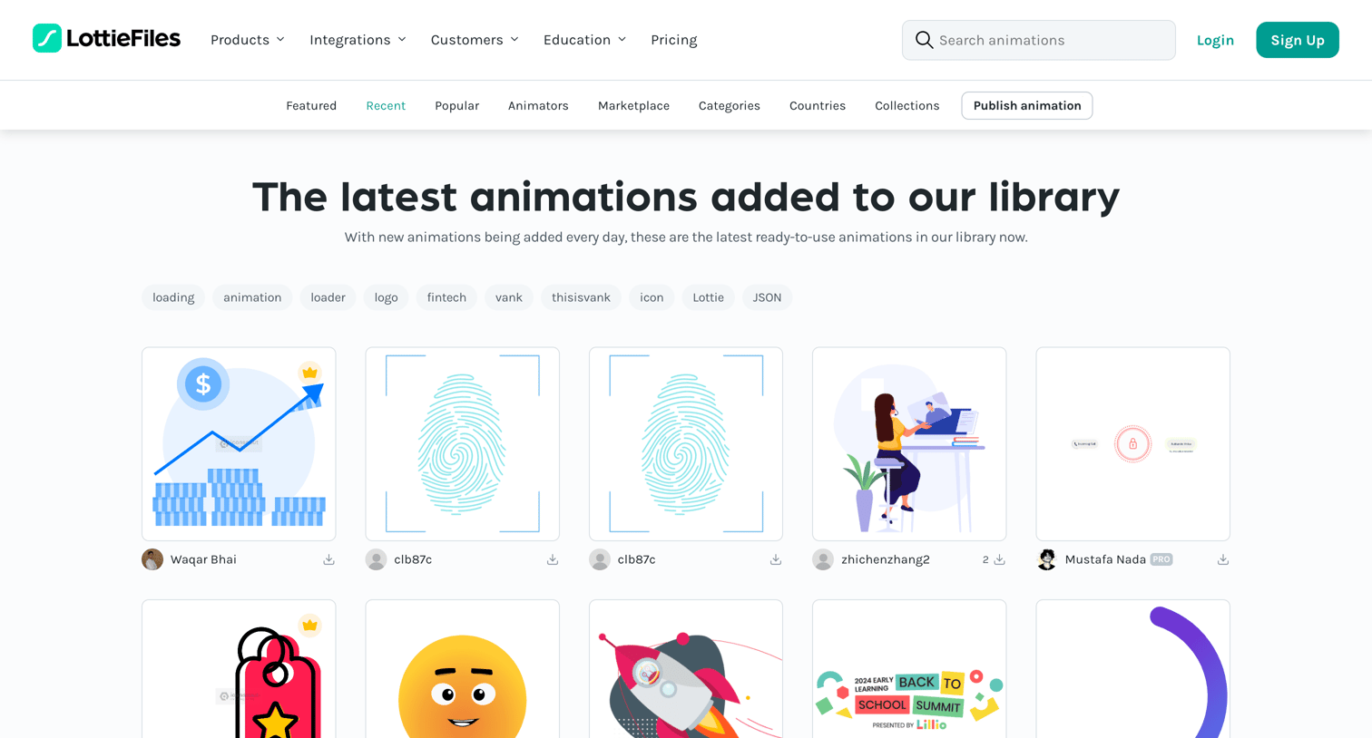 Lottie - LottieFiles Download Free lightweight animations for website | app screen