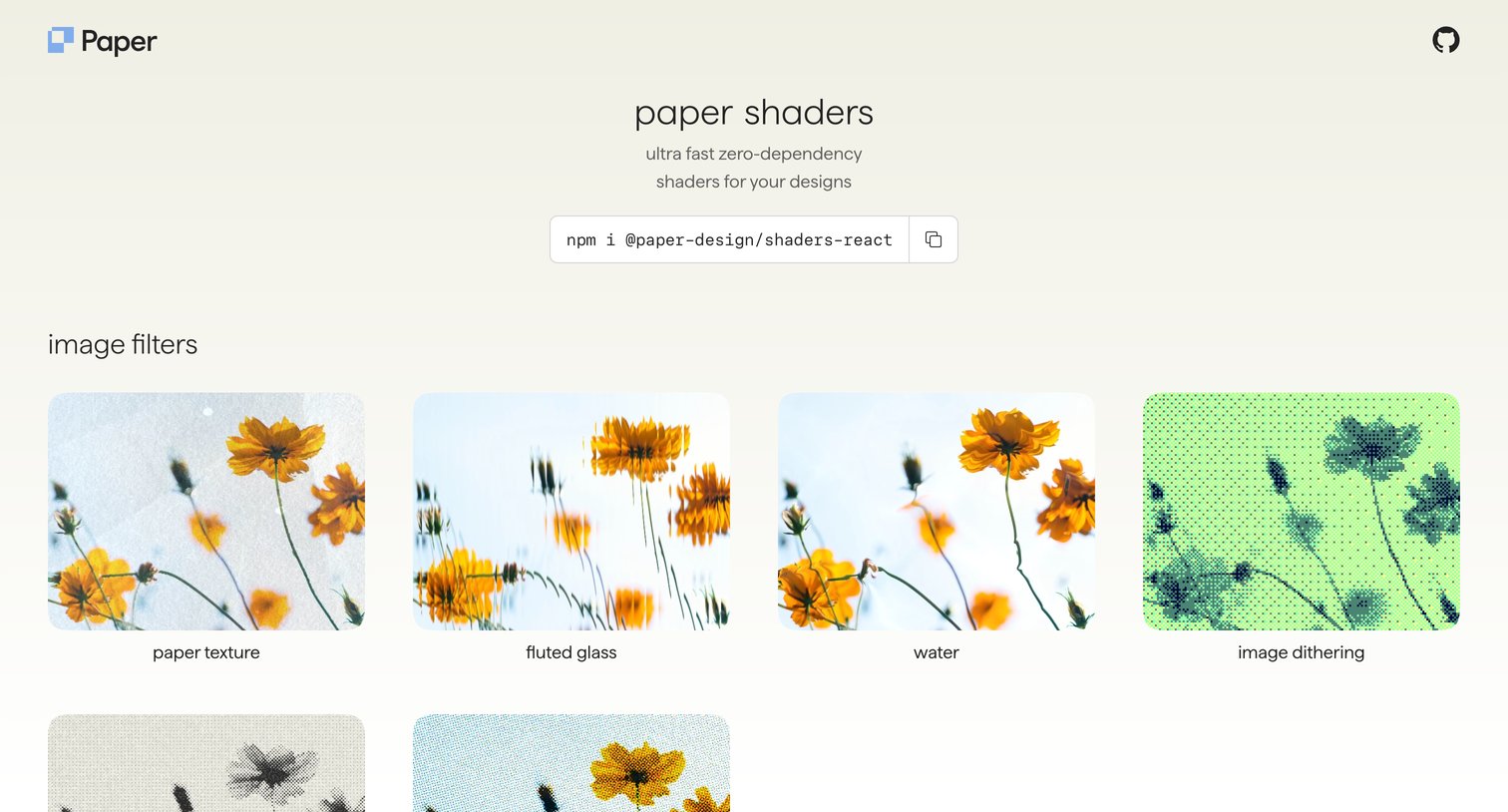 Paper - Paper Shaders – Ultra-fast zero-dependency shaders screen