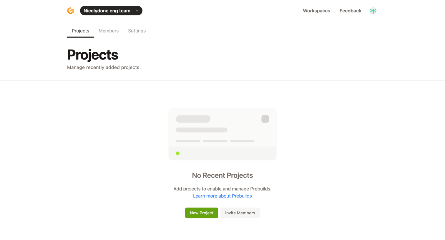 Projects — Gitpod from Gitpod