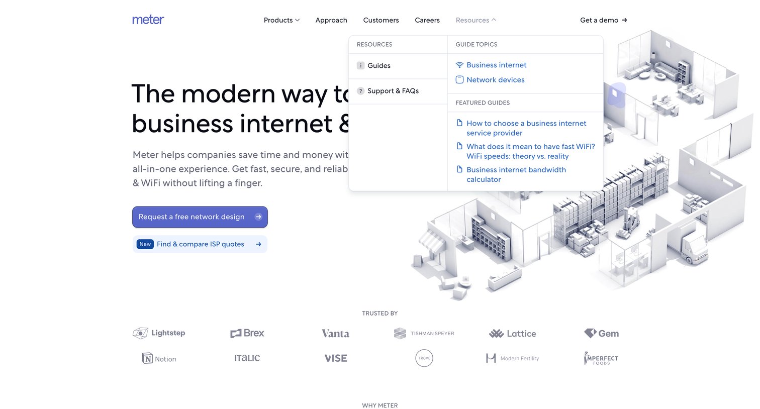 Meter - Meter Internet | WiFi for businesses screen