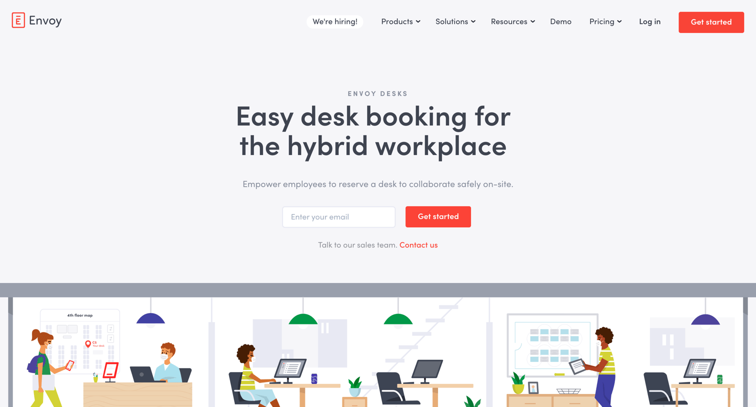Envoy - Hot Desk Booking Software - Envoy Desks | Envoy screen