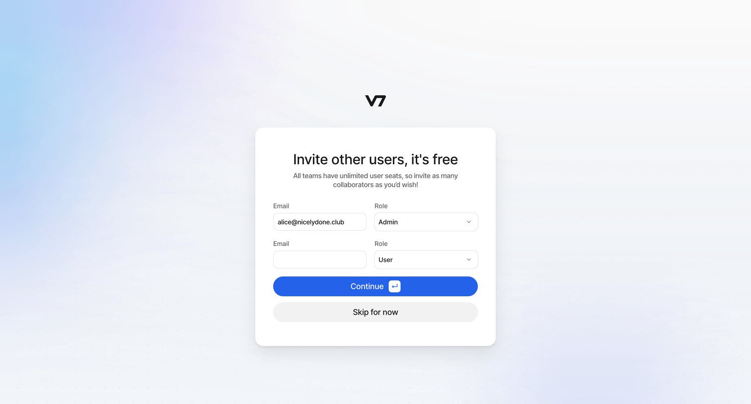 V7 - V7 Darwin screen