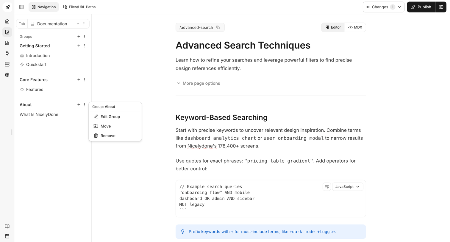 Documentation.AI - Dashboard - Documentation.AI screen