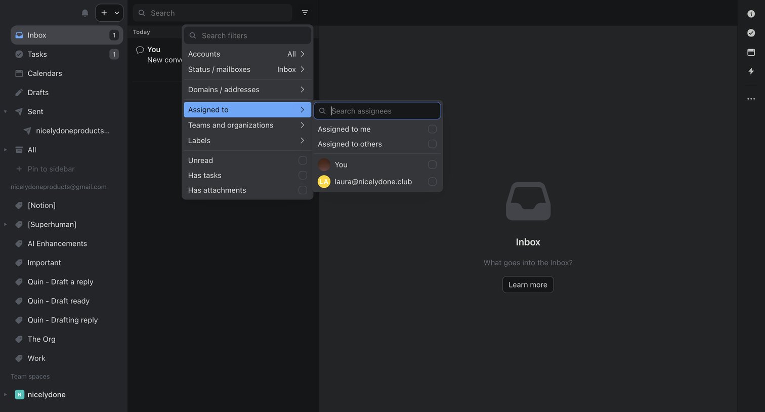 Missive - (10) Inbox screen